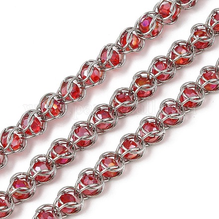 Цепи из нержавеющей стали 304 со стеклянными звеньями CHS-L029-10P-06-1