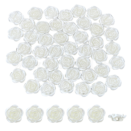 200шт бусины из искусственного жемчуга из АБС-пластика OACR-DC0001-26-1