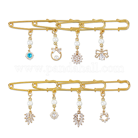 8 шт. железные булавки для килта&nbsp;JEWB-FH00010-1