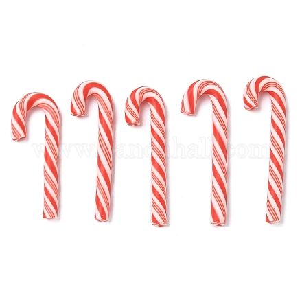 Рождественские бусины из полимерной глины ручной работы CLAY-P005-04B-1