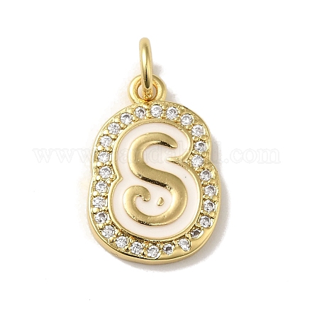 Латунные микро проложить кубического циркония подвески KK-K354-02G-S-1