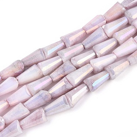 Антикоррозийные гальванические стеклянные бусины GLAA-T025-27F-1