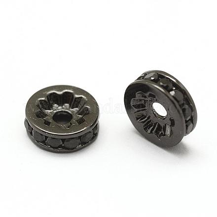 Латунь микро проложить класс aaa кубический цирконий шарик прокладки ZIRC-G100-8mm-61B-NR-1