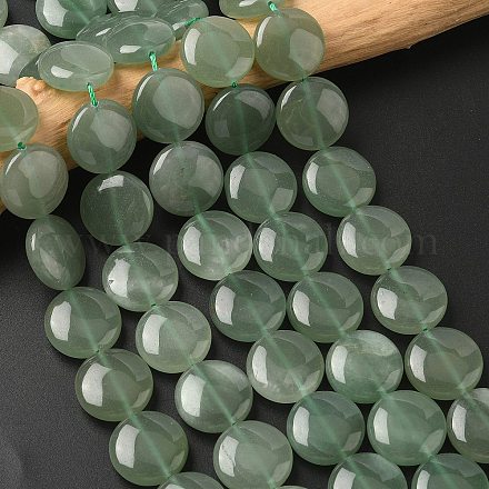 Естественный зеленый авантюрин бисер нитей G375-27-1