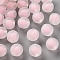 Transparent Acrylic Beads, Frosted, Bead in Bead, Pumpkin, Pink, 11x11.5mm, Hole: 2mm, about 550pcs/500g