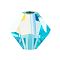 Preciosa® Crystal Beads, Czech Crystal, Bicone(451 69 302 Rondelle), 60010 200 Aqua Bohemica AB, 4mm, Hole: 0.8mm