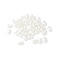 ABS Imitation Beads, Peanut, White, 6.5x4x3mm, Hole: 1.6mm, 12500pcs/500g