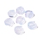 Transparent Spray Painted Glass Beads, Cat, Lavender, 13.5x14x5mm, Hole: 1.2mm
