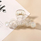 Large Transparent Geometric Acrylic Hair Claw Clips, AB Color Non Slip Jaw Clamps for Girl Women, Round Pattern, 55x100mm