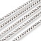 Tarnish Resistant 304 Stainless Steel Box Chains, Unwelded, Stainless Steel Color, 3mm