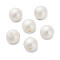 Baking Painted Pearlized Glass Pearl Round Beads, White, 10mm, Hole: 1mm