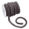 10M Velvet Cord, with Plastic Empty Spools, Dark Slate Gray, 6mm
