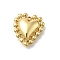 Brass Pendants, Heart Charms, Real 14K Gold Plated, 14x12x3mm, Hole: 0.9mm