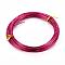 Round Aluminum Craft Wire, for Beading Jewelry Craft Making, Medium Violet Red, 18 Gauge, 1mm, 10m/roll(32.8 Feet/roll)