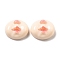 Opaque Resin Decoden Cabochons, Mouth, PeachPuff, 18~19x20x9~10mm