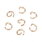 Iron Open Jump Rings, Light Gold, 6x0.9mm, Inner Diameter: 4.2mm, about 9000pcs/1000g