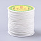 Chinese Knot Nylon Thread, White, 0.8mm, about 98.42 yards(90m)/roll