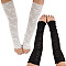 2 Pairs 2 Colors Nylon Lace Leg Sleeves, Leg Warmers, Japanese Style Loose Socks, Mixed Color, 430x105~110x1~2.8mm, 1 pair/color