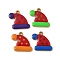 Christmas 304 Stainless Steel Enamel Pendants, Golden, Hat, 13x14x1.5mm, Hole: 1.5mm