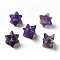 Natural Amethyst Beads, No Hole/Undrilled, Merkaba Star, 14.5~15x14.5~15x14.5~15mm