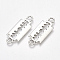 Tibetan Style Alloy Links connectors, Cadmium Free & Lead Free, Blade, Antique Silver, 28.5x11x1mm, Hole: 2.5mm, about 785pcs/1000g