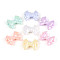 UV Plating Opaque Acrylic Beads, Iridescent, Bowknot, Mixed Color, 22x29x10mm, Hole: 2mm, about 167pcs/500g