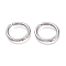 Non-Tarnish 201 Stainless Steel Clip-on Earrings, Hypoallergenic Earrings, Ring, Stainless Steel Color, 21x2.5mm