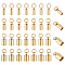 32Pcs 4 Style 201 Stainless Steel Cord Ends, End Caps, Column, Golden, 8.5~10x3~6mm, Hole: 2.5~4mm, Inner Diameter: 2.4~5mm, 8Pcs/style