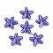 Handmade Porcelain Beads, Starfish Ceramic Beads, Mauve, 17x17x5.5mm, Hole: 2mm, about 30pcs/strand, 12.40''(31.5cm)
