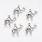 Alloy Pendants, Camel, Antique Silver, 22x20x4mm, Hole: 2mm