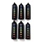 Tower Natural Obsidian Healing Stone Wands, Reiki Chakra Energy Balancing Meditation Therapy Decors, Hexagon Prism, 24~27.5x20~23x88~94mm
