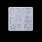 DIY Christmas Theme Pendant Silicone Molds, Resin Casting Molds, Sledge/Bell, Star, 113x115x5mm