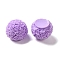 Opaque Resin Cabochons, Half Round, Medium Orchid, 12x10.5mm