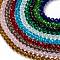 Glass Beads Strands, Faceted, Rondelle, Mixed Color, 8x6mm, Hole: 1mm, 72pcs/strand, 16.14 inch(41cm), 10 colors, 1strand/color