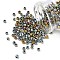 TOHO Round Seed Beads, Japanese Seed Beads, (721) Galvanized Blue Gold, 6/0, 4mm, Hole: 1.5mm, about 7570pcs/pound