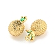 Латунные микро проложить кубического циркония подвески KK-K369-01G-04-2