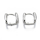 Латунные серьги обруча EJEW-S201-245P-2