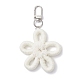 Полиэфирные украшения цветок подвеска HJEW-JM03961-01-2