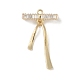 Латунные микропаве прозрачные подвески с фианитом KK-Z065-02G-1