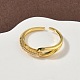 Латунные микро проложить пальцев кольца кубического циркония RJEW-H258-07G-2