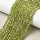 Природный перидот бисер нитей&nbsp;G-P603-C-4mm-01-1