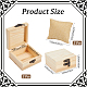 2 шт. деревянные коробки для хранения ювелирных изделий с 2 шт. тканевыми подушечками для браслетов и часов CON-BBC0001-16A-2