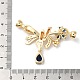 Реечное покрытие латунь микро паве прозрачный кубический цирконий складные застежки KK-E084-22G-3