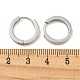 Серьги-кольца huggie hoop из матовой нержавеющей стали 304 EJEW-C096-31A-P-4