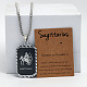 Прямоугольник с двенадцатью созвездиями узор из сплава подвески ожерелья WGEC014-09-1
