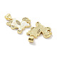 Латунные микропаве прозрачные подвески с фианитом KK-L213-031G-2