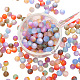20шт градиентные цветные бусины из смолы PW-WGB0092-01-4
