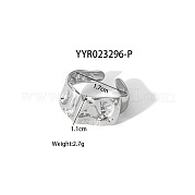 Геометрические открытые манжетные кольца из нержавеющей стали 304 с неровной формой и высоким качеством NH8943-10