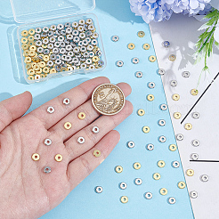 220шт 2 цвета латунные дистанционные бусины&nbsp;KK-GA0001-79