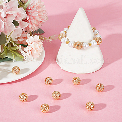 20 шт. латунные филигранные бусины KK-BBC0010-69